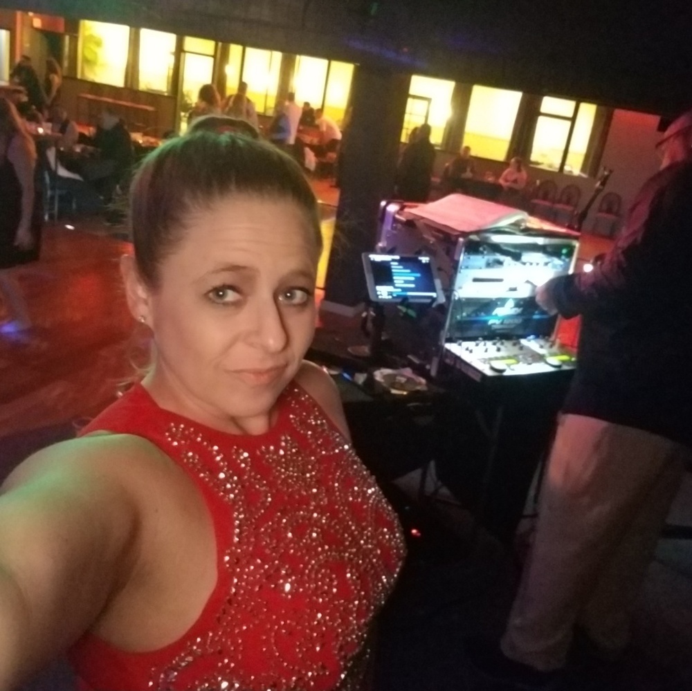 Formal red dress worn twice